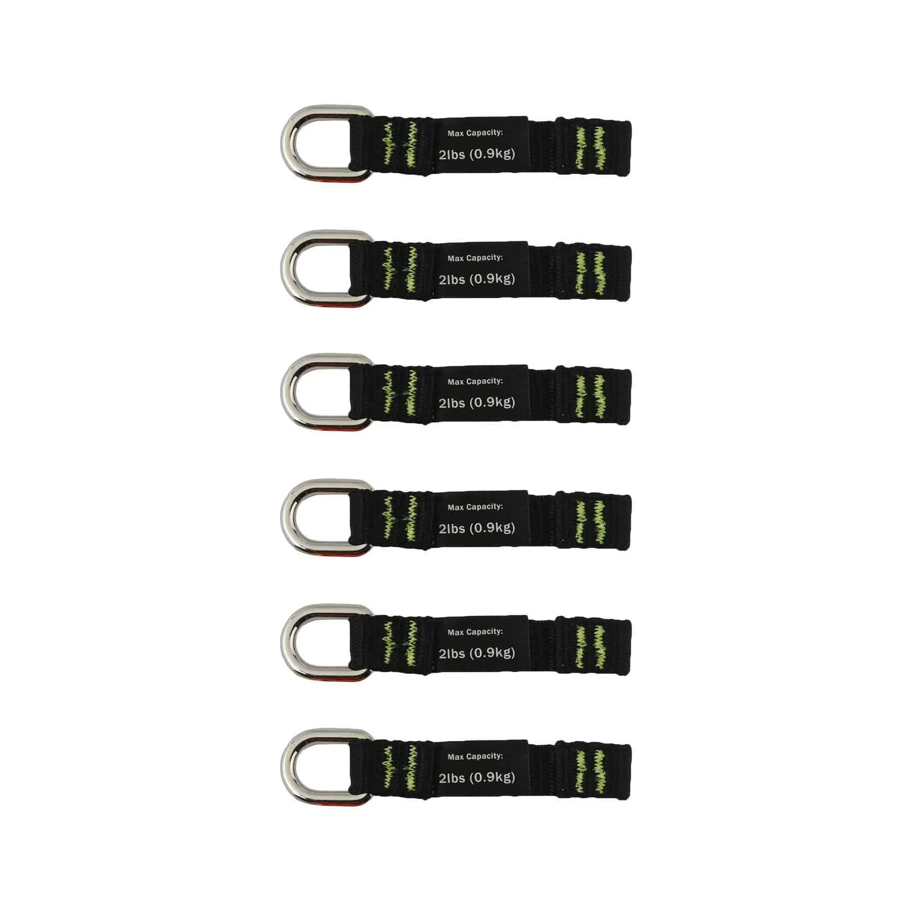 Ergodyne Squids 3700 Web Tool Tail Attachments, 6-Pack