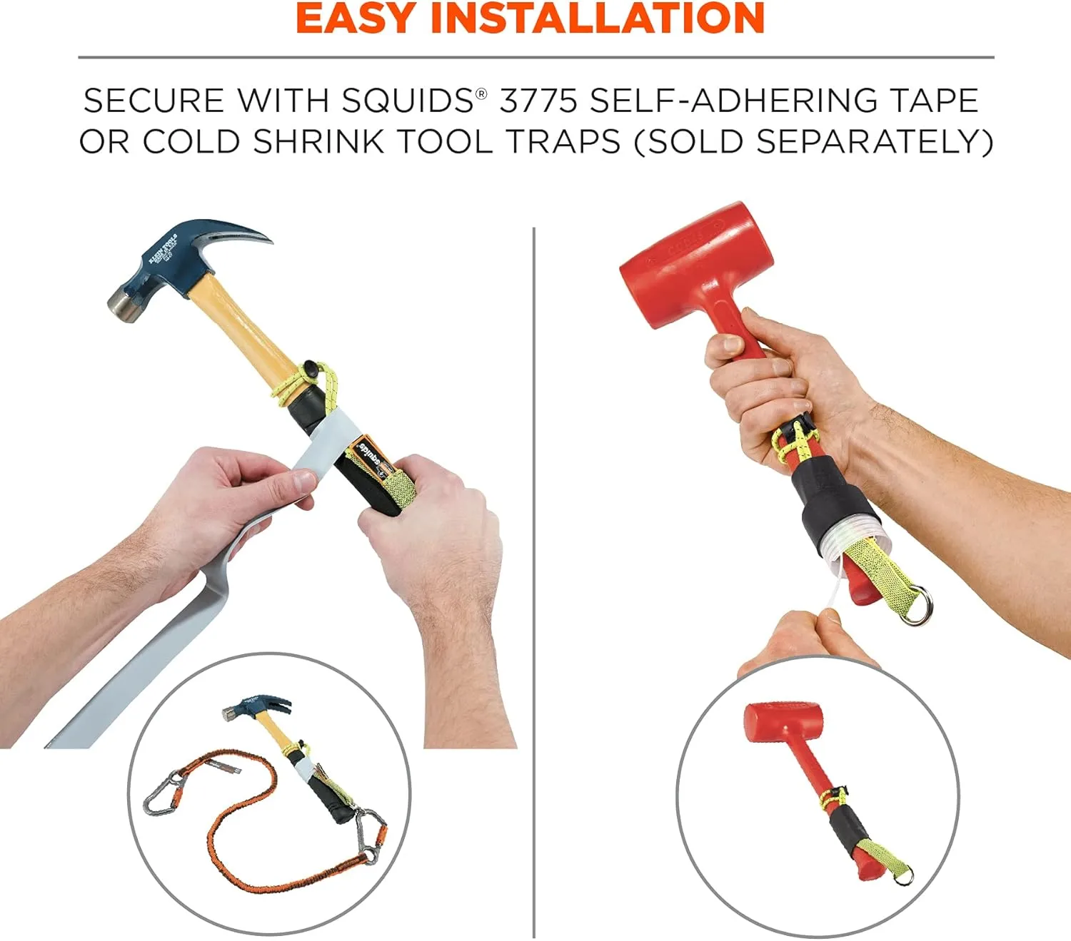 Ergodyne Squids 3713 Tool Tails Attachment with Swivel End, 10 Pounds,Lime