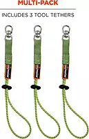 Ergodyne Squids 3713 Tool Tails Attachment with Swivel End, 10 Pounds,Lime
