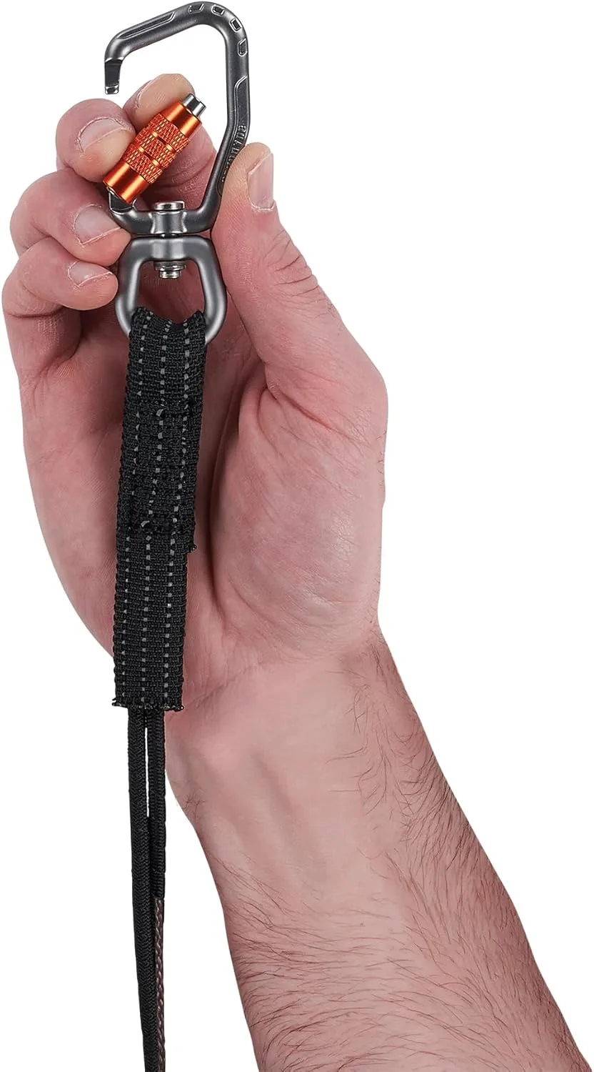 Ergodyne Squids 3714 Tool Lanyard and Tethering Attachment with Carabiner and Cinch Loop, Weight Rating 10lbs, 3-Pack