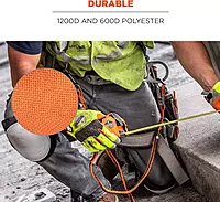 Ergodyne - 19770 Squids 3770 Tape Measure Holder, Orange Large