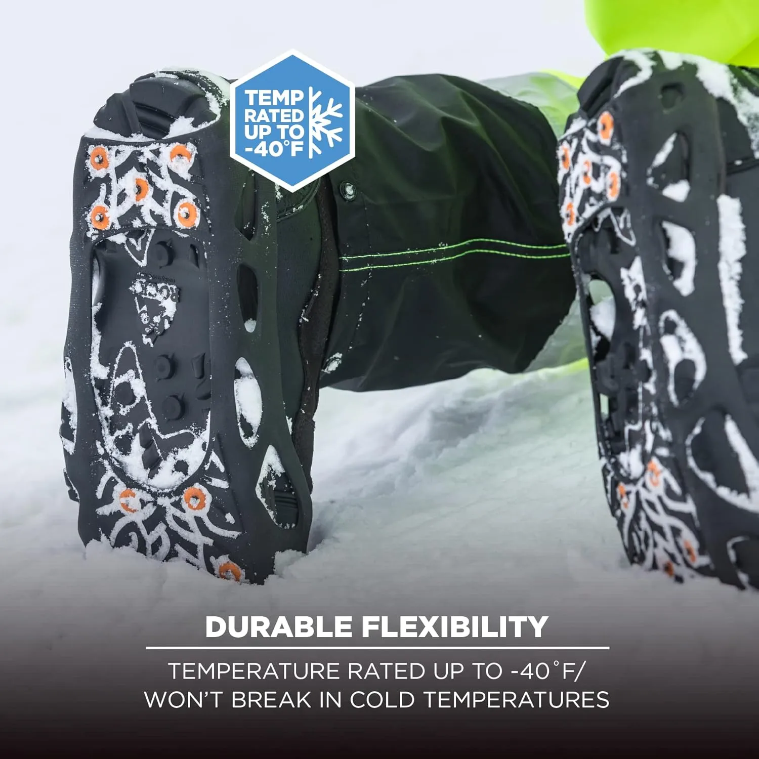 Ergodyne TREX 6304 Ice Traction Cleats, 12 Steel Studs