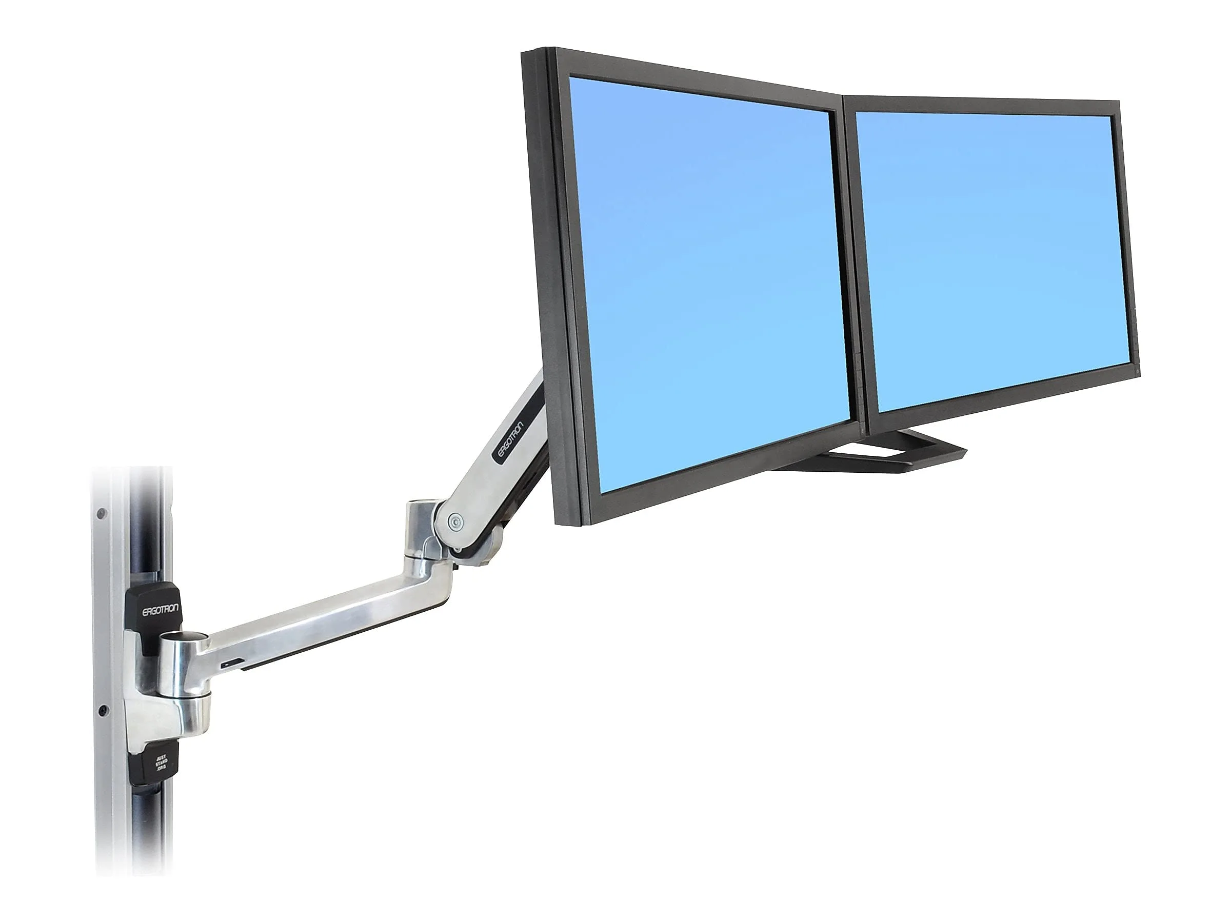 Ergotron Dual Monitor Mounting Kit, Up to 26-inch Monitors, Black (97-783)