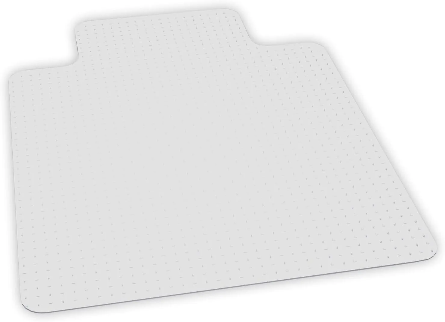 Carpet Chair Mats for Low Pile, 45-Inch by 53-Inch with Lip, Clear Vinyl Lip (25 x 12) 45" x 53" Crystal Edge