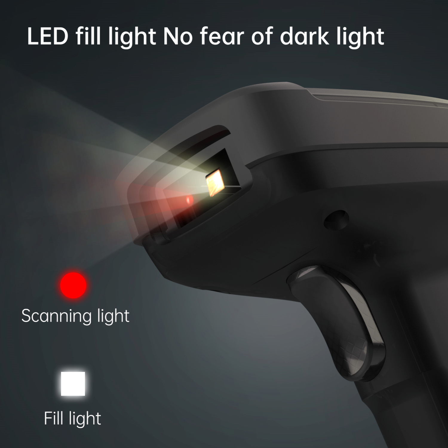 DELI ES221 BARCODE SCANNER  1D & 2D WIRELESS