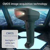 DELI ES221 BARCODE SCANNER  1D & 2D WIRELESS