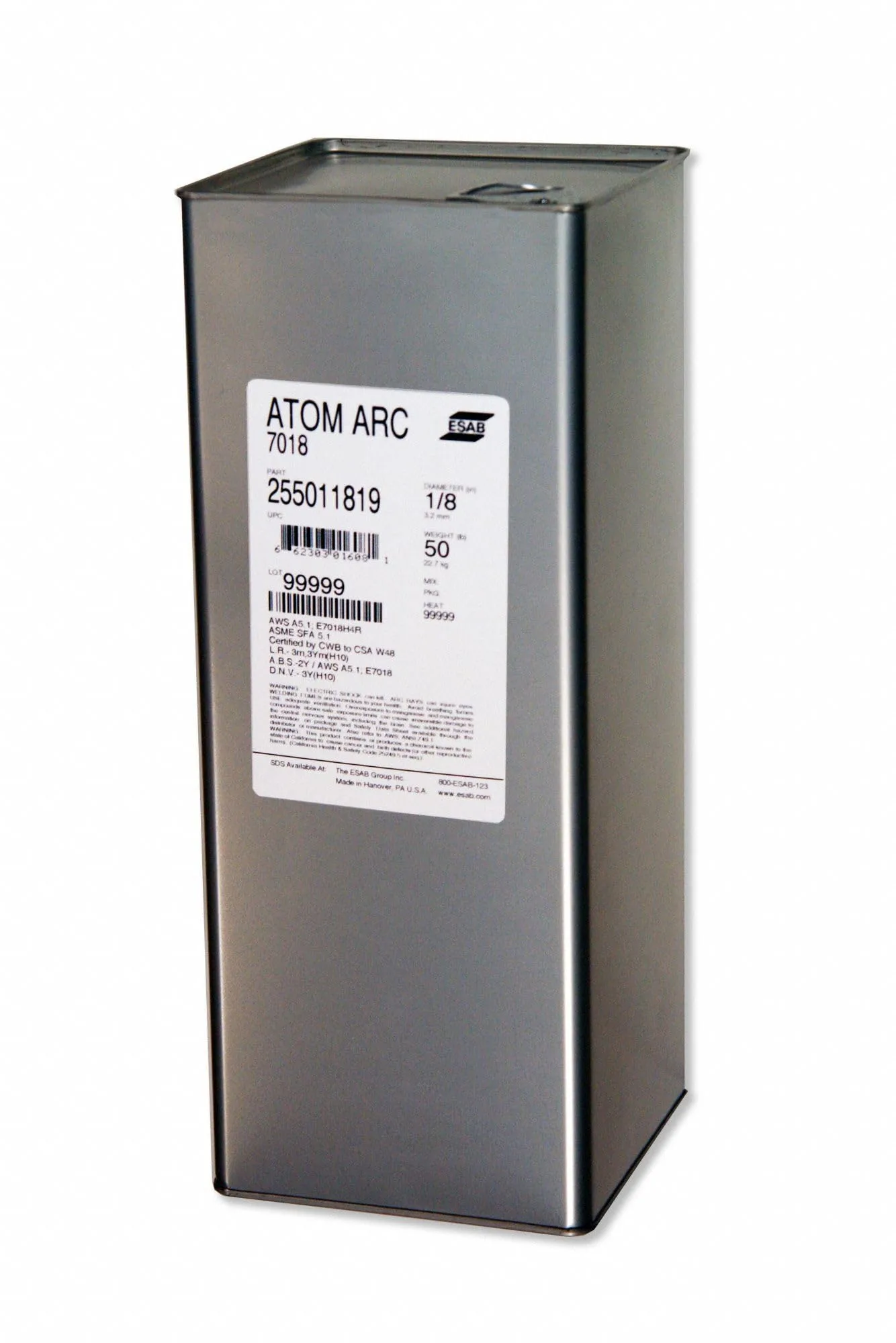 SEPTLS537255015315 - Esab Welding Atom Arc 7018 Electrodes - 255015315