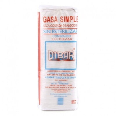 Esponja de Gasa Rx 10 x 10 cm 200 Piezas Esponja de Gasa Rx 10 x 10 cm 200 Piezas