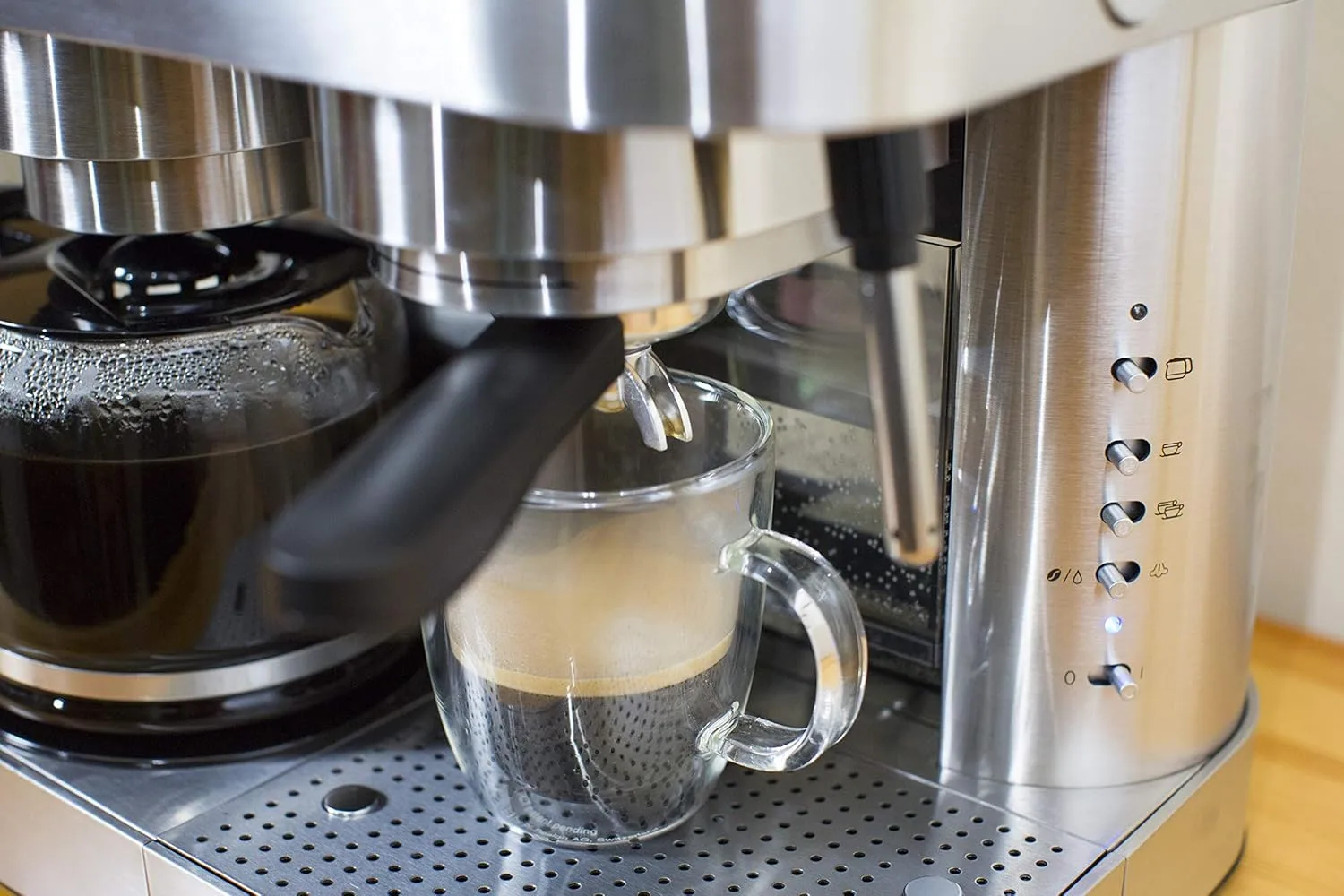 Espressione 10-Cup Combination Pump Espresso Machine, Stainless Steel