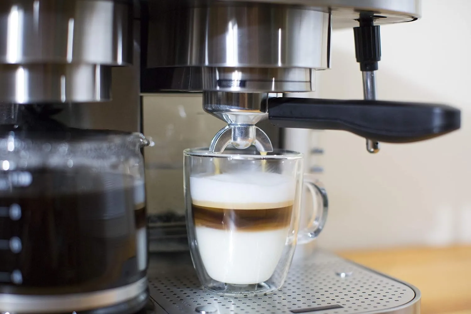 Espressione 10-Cup Combination Pump Espresso Machine, Stainless Steel