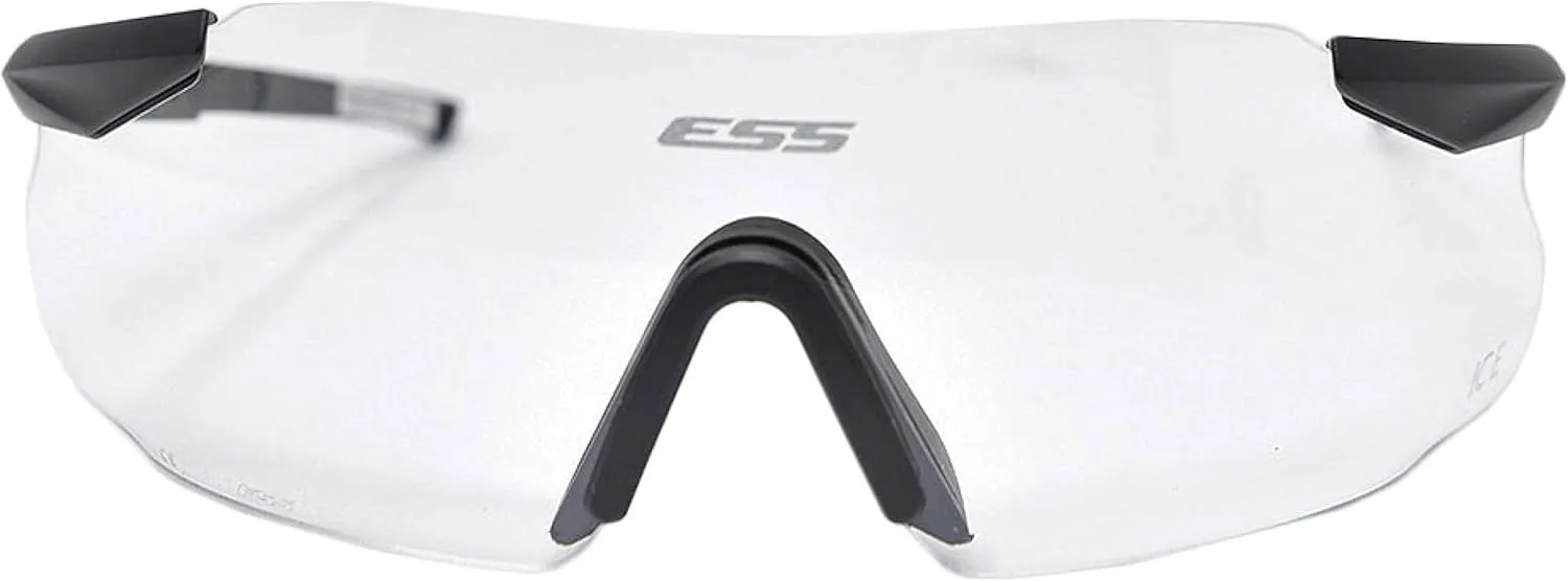 ESS Eyewear Eye Safety Systems ICE-One Ballistic Eyeshield, Clear Lens, White, 2.4 (740-0005)