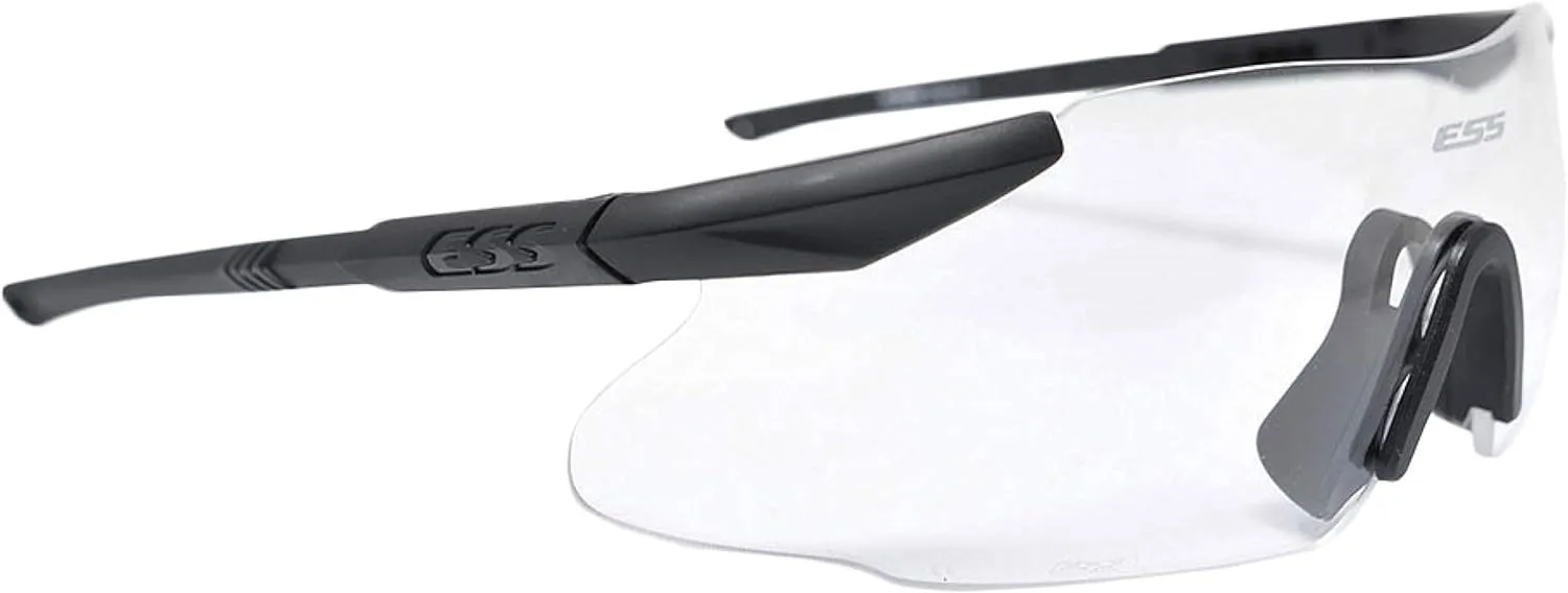 ESS Eyewear Eye Safety Systems ICE-One Ballistic Eyeshield, Clear Lens, White, 2.4 (740-0005)