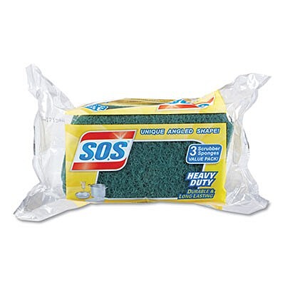 S.O.S. Heavy Duty Scrubber Sponge 3/pack