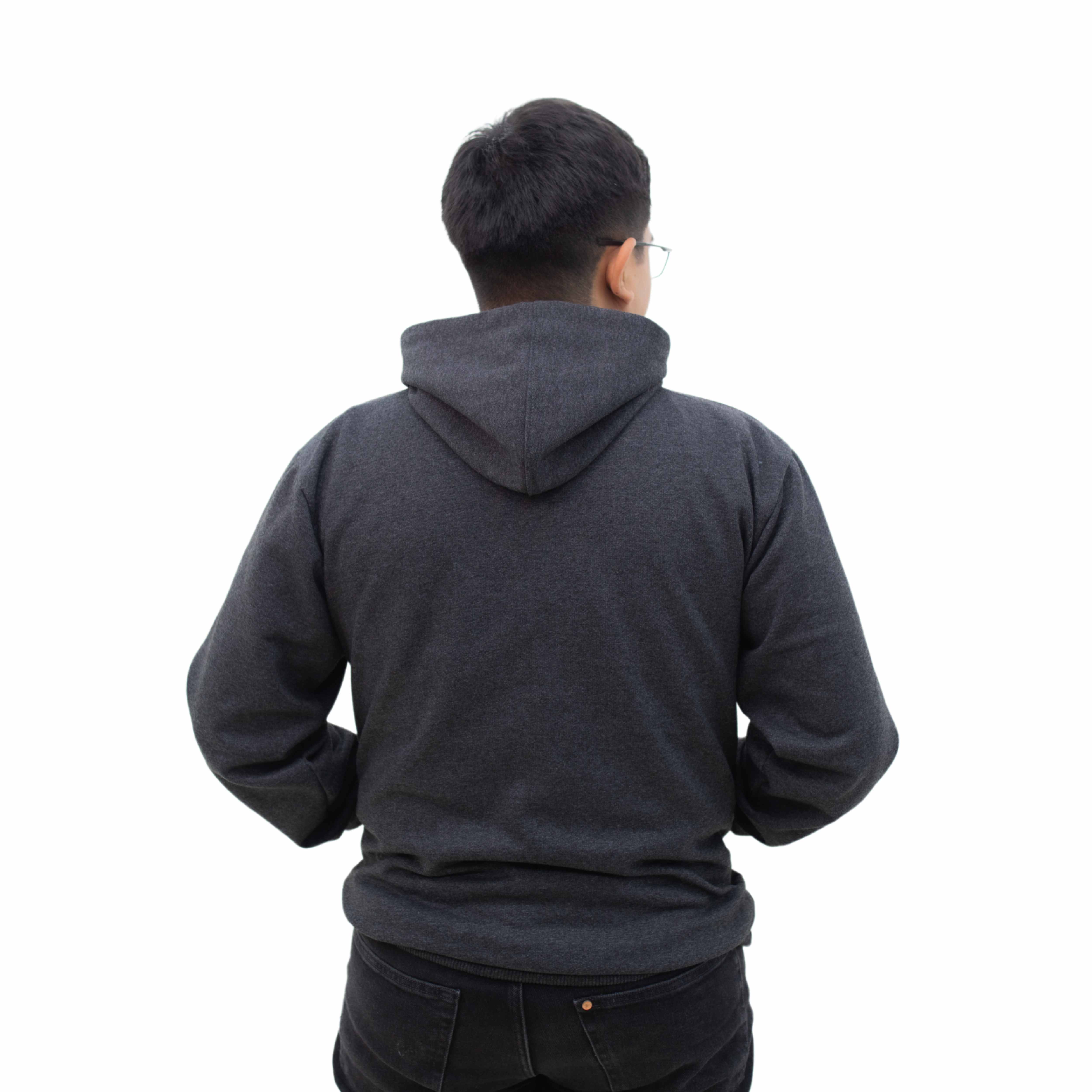 Polera gris con capucha Unisex Polera gris con capucha Unisex