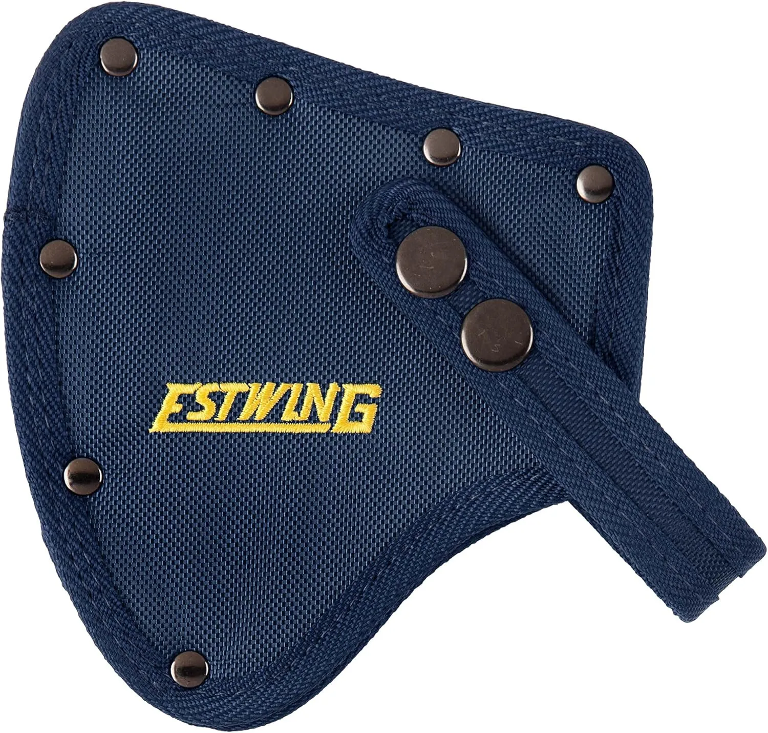 ESTWING Camper's Axe - 16" Hatchet with Forged Steel Construction & Shock Reduction Grip - E44A 16" Blue