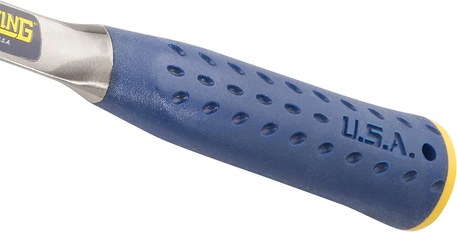 ESTWING Bricklayer's/Mason's Hammer - 16 oz Masonary Tool with Forged Steel Construction & Shock Reduction Grip