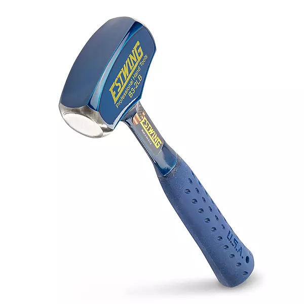 ESTWING Drilling/Crack Hammer - 2-Pound Sledge with Forged Steel Construction & Shock Reduction Grip - B3-2LB 2 lbs Hammer