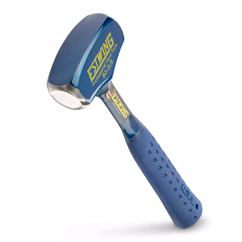 ESTWING Drilling/Crack Hammer - 2-Pound Sledge with Forged Steel Construction & Shock Reduction Grip - B3-2LB 2 lbs Hammer