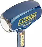 ESTWING Drilling/Crack Hammer - 2-Pound Sledge with Forged Steel Construction & Shock Reduction Grip - B3-2LB 2 lbs Hammer