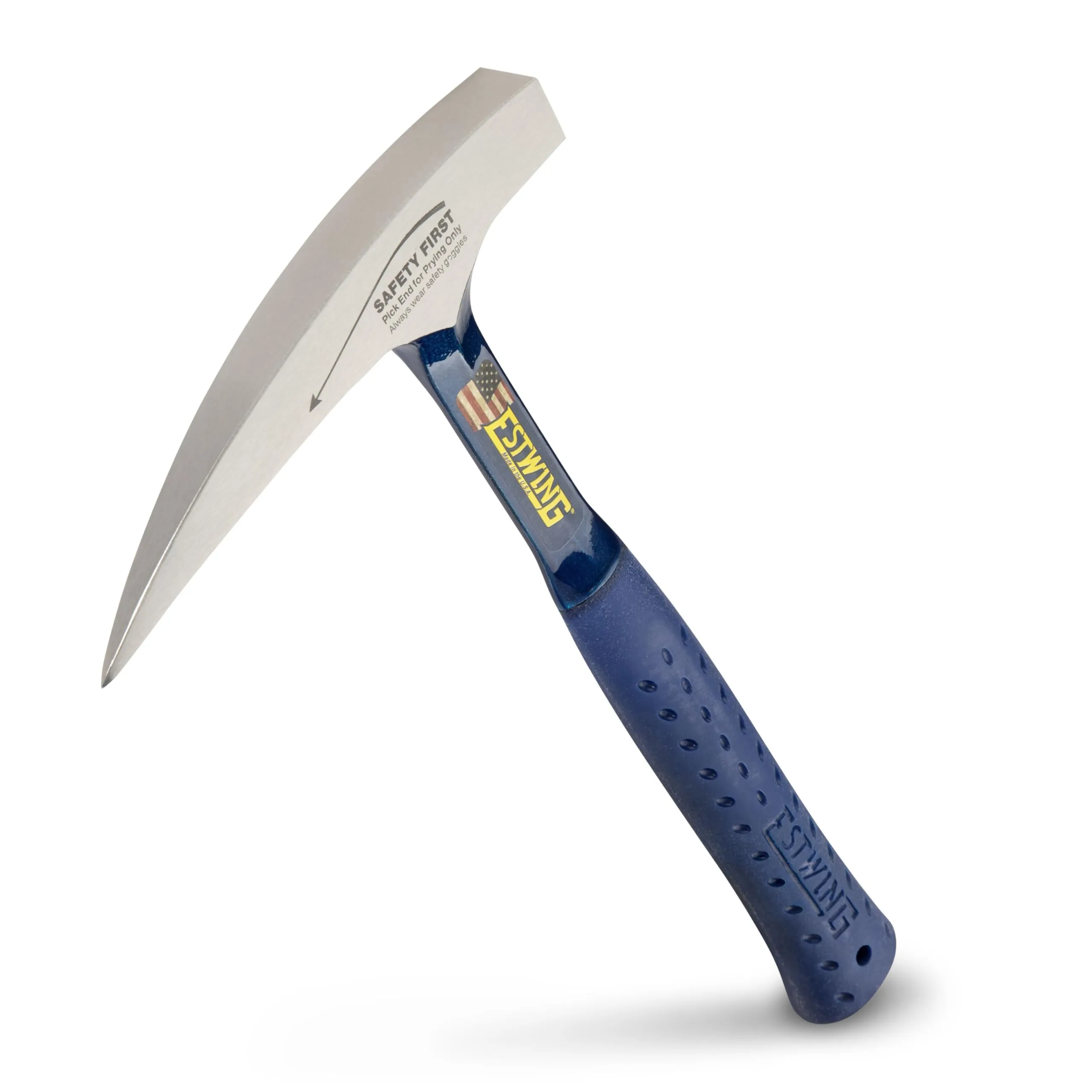 ESTWING Rock Pick 22 oz Geology Hammer with Pointed Tip & Shock Reduction Grip