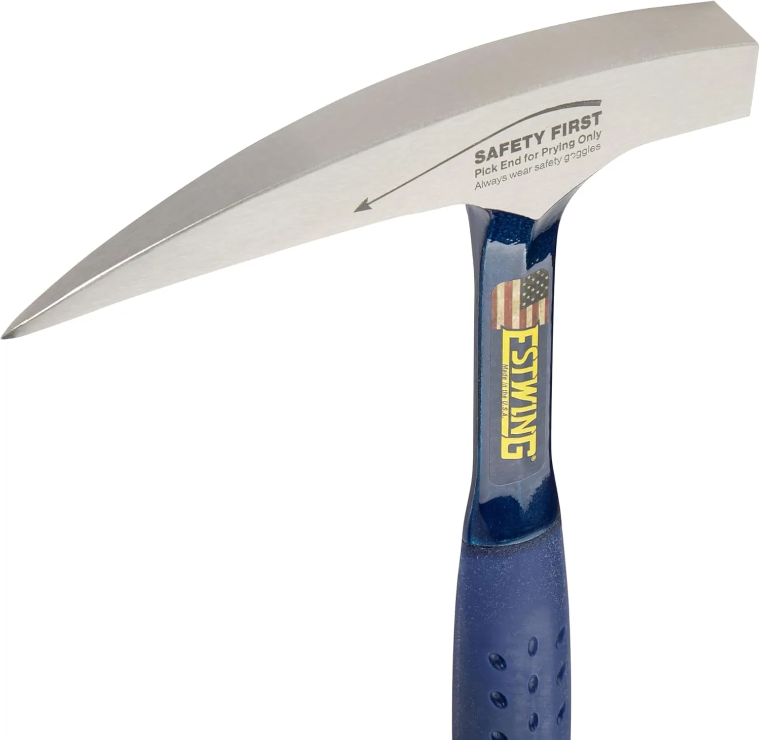 ESTWING Rock Pick 22 oz Geology Hammer with Pointed Tip & Shock Reduction Grip