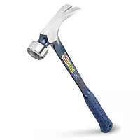 ESTWING BIG BLUE Framing Hammer - 25 oz Straight Rip Claw with Forged Steel Construction & Shock Reduction Grip