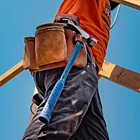 ESTWING BIG BLUE Framing Hammer - 25 oz Straight Rip Claw with Forged Steel Construction & Shock Reduction Grip