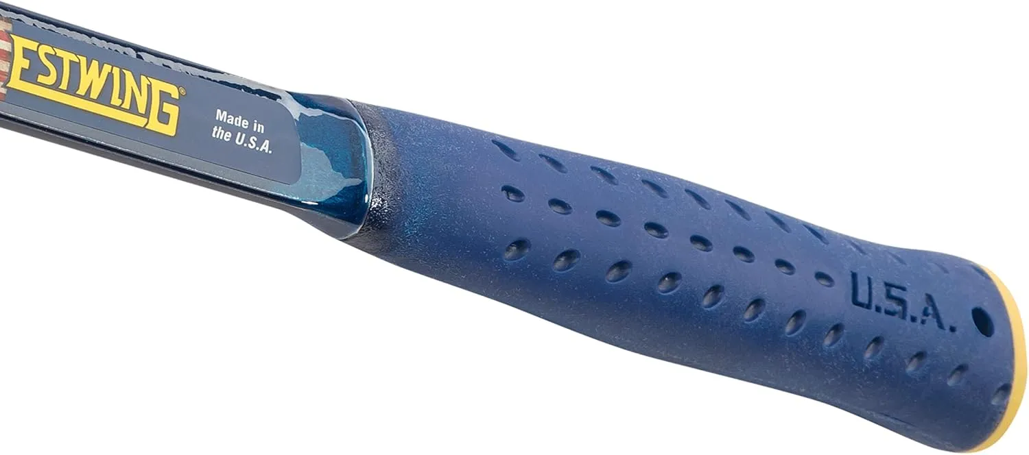 ESTWING BIG BLUE Engineer's Hammer - 48 oz Sledge with Forged Steel Construction & Shock Reduction Grip - E6-48E