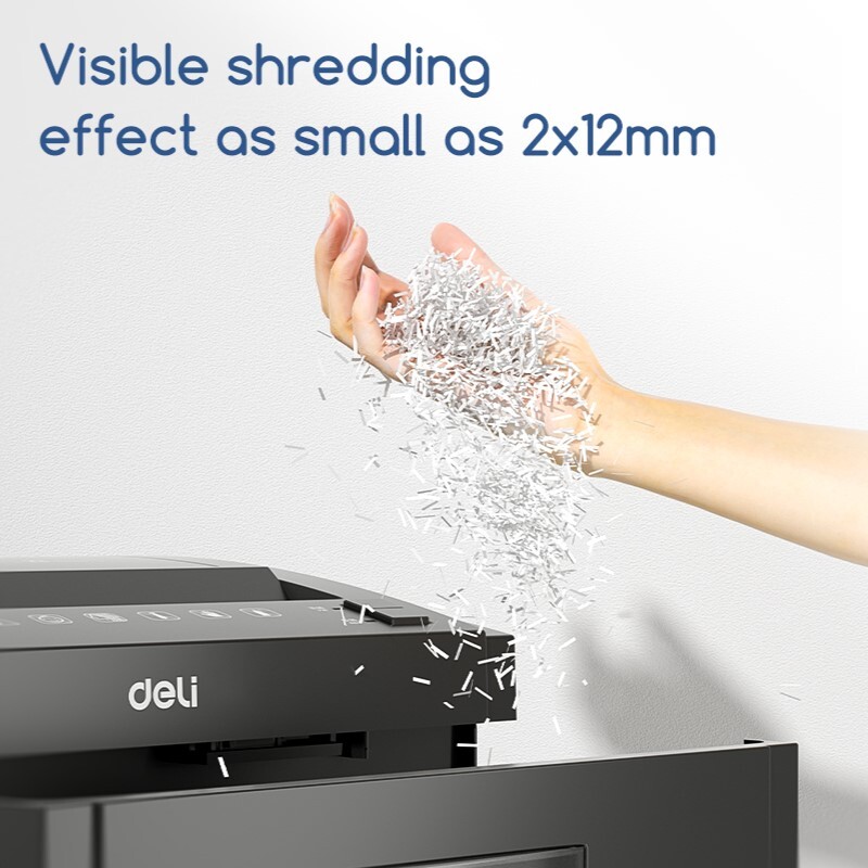 DELI T054 MICRO-CUT SHREDDER - 8 SHTS/ 23 LT/ MC P5