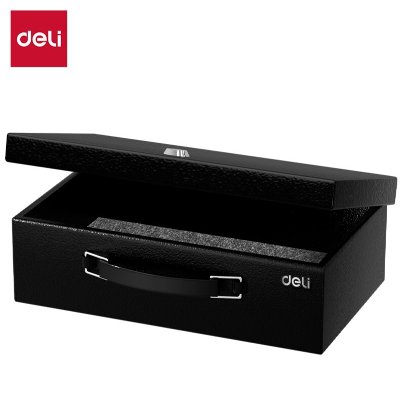 DELI ET612 PORTABLE FIRE SAFE BOX H13xW33.5xD28cm