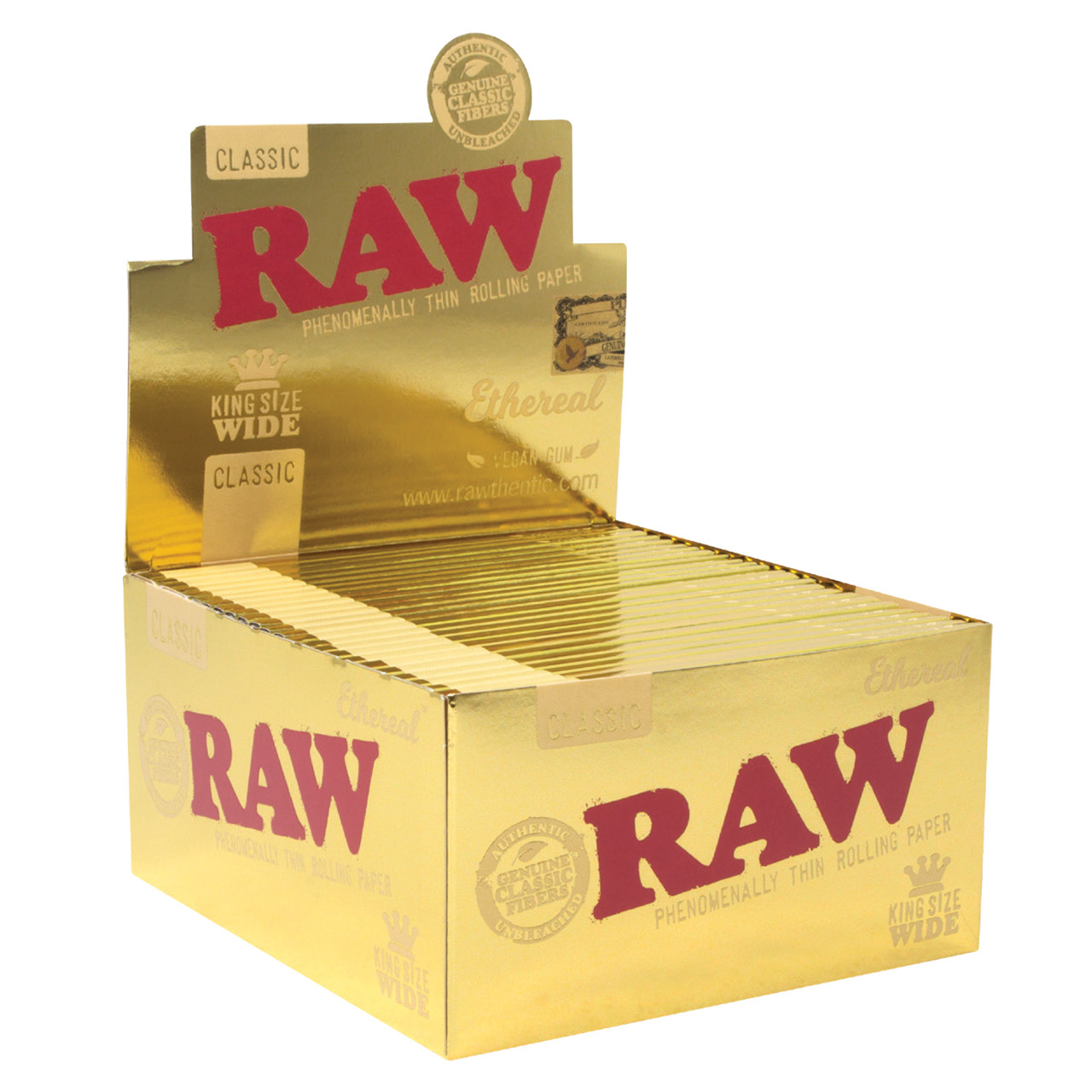 RAW® - Ethereal Rolling Papers King Size Wide (33ct) - Display of 50