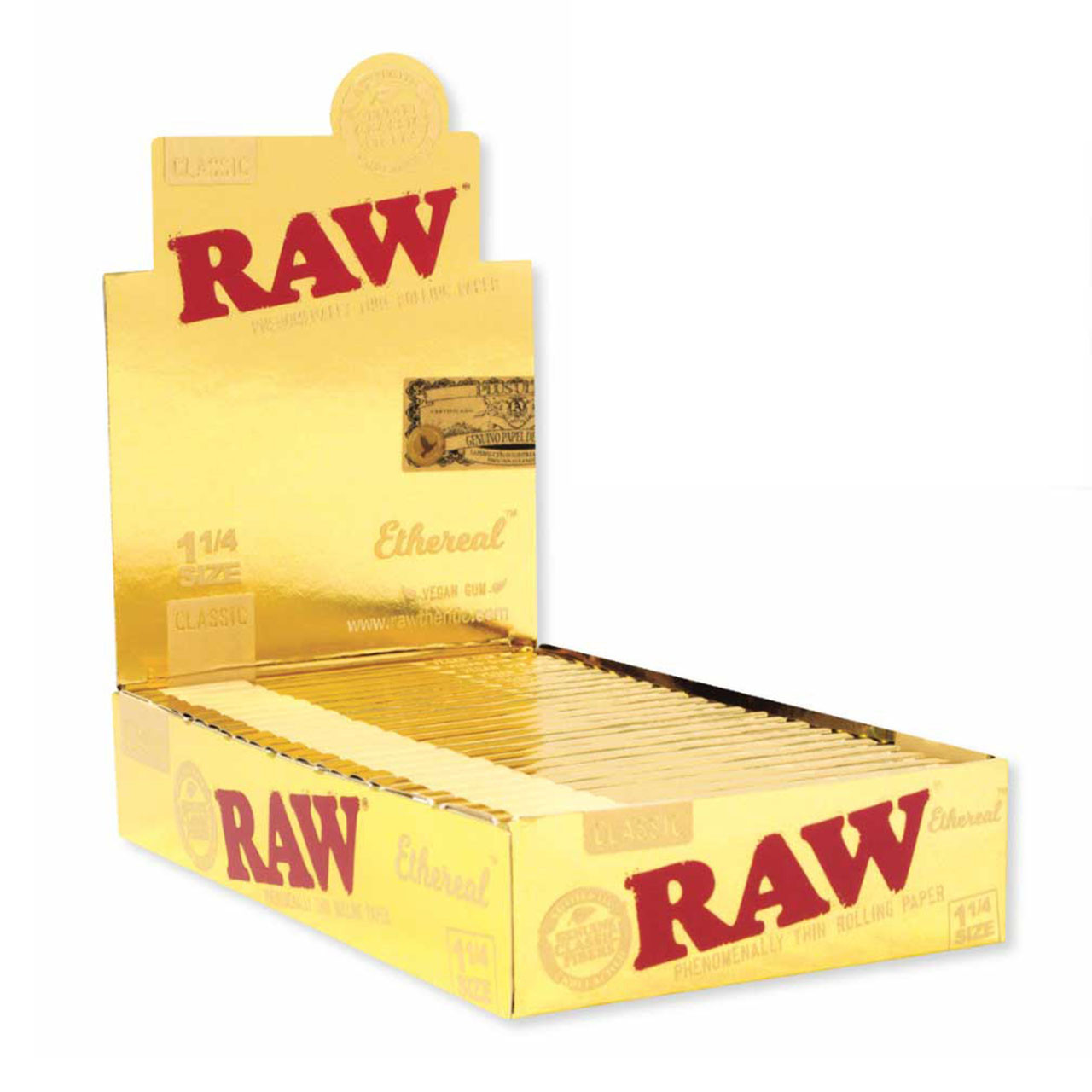 RAW® - Ethereal Rolling Papers 1¼ (50ct) - Display of 24