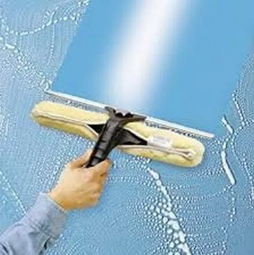 Ettore Stainless BackFlip Cleaning Tool - 14in Blade - 15.8in x 8.8in - Grooved Handle