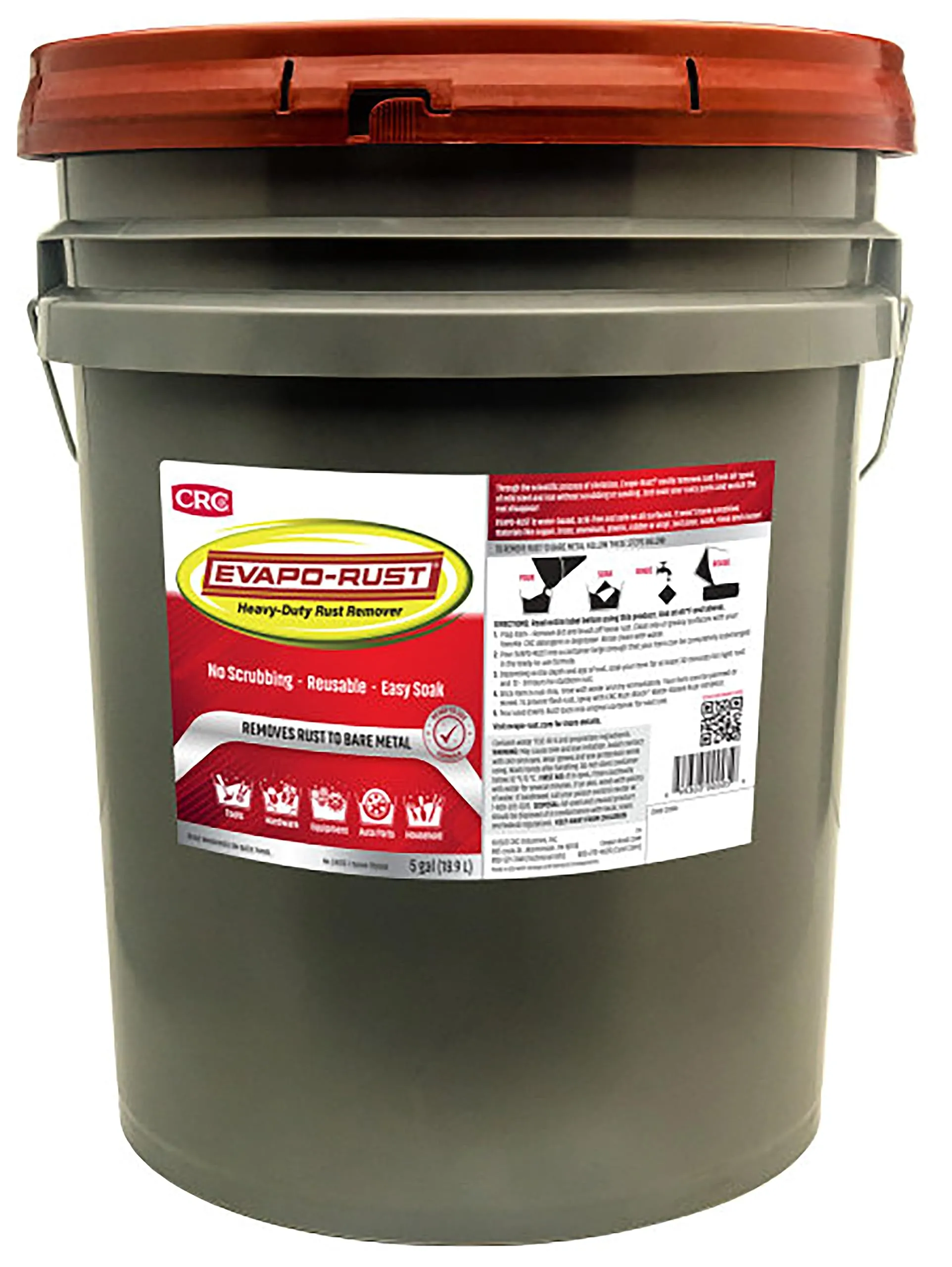 Evapo-Rust The Original Heavy Duty Rust Remover, Water-based, 5 Gallons LAWN