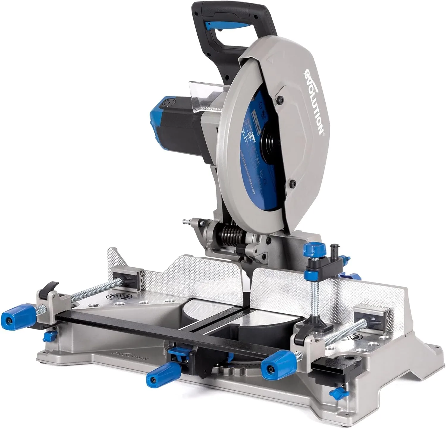 Evolution S355MCS 14" Mitering Chop Saw | Heavy Duty Metal Cutting Saw | 15A/1450 RPM | TCT Blade | Sliding Head & Locking