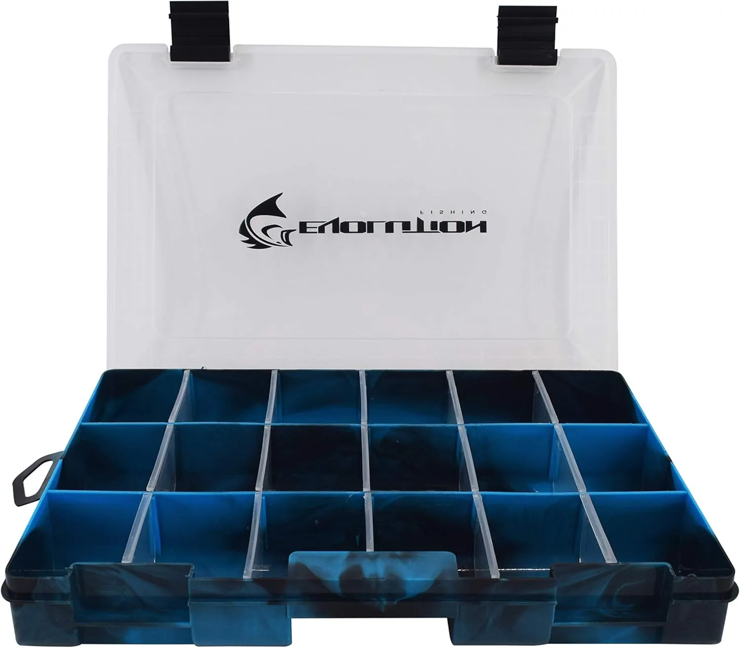 Evolution Outdoor 3600 Drift Series Fishing Tackle Tray – Colored Tackle Box Organizer with Removable - 2 Latch Closure