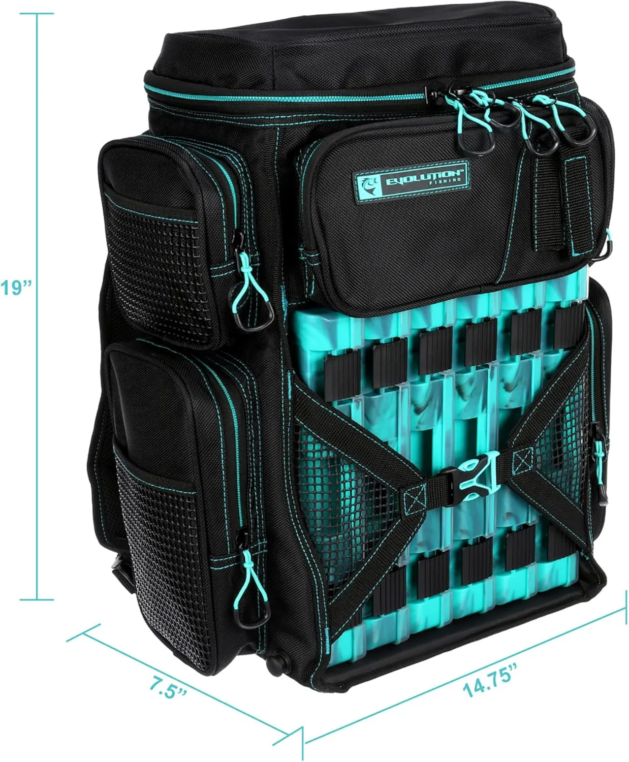 EVOLUTION OUTDOOR Evolution Fishing Drift Series 3600 Tackle Backpack