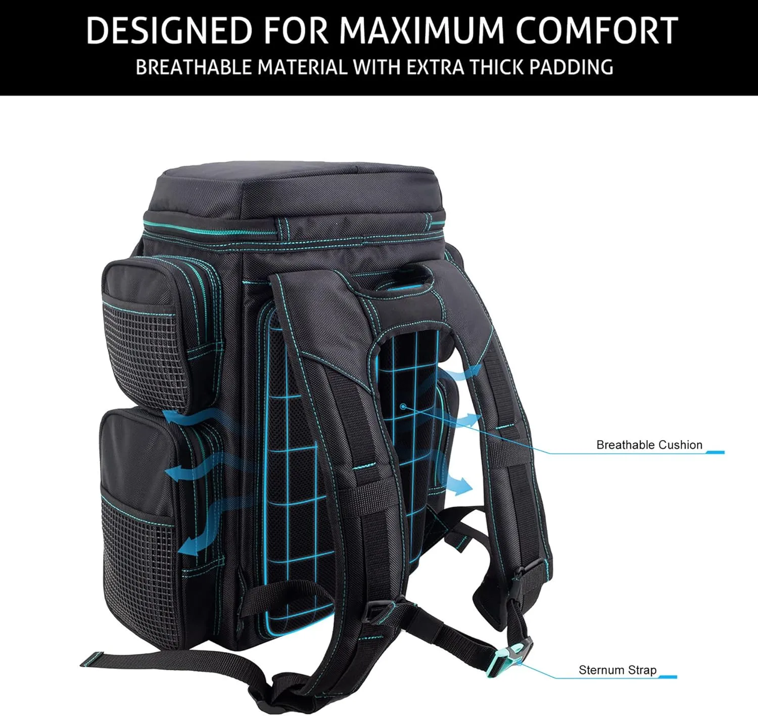 EVOLUTION OUTDOOR Evolution Fishing Drift Series 3600 Tackle Backpack