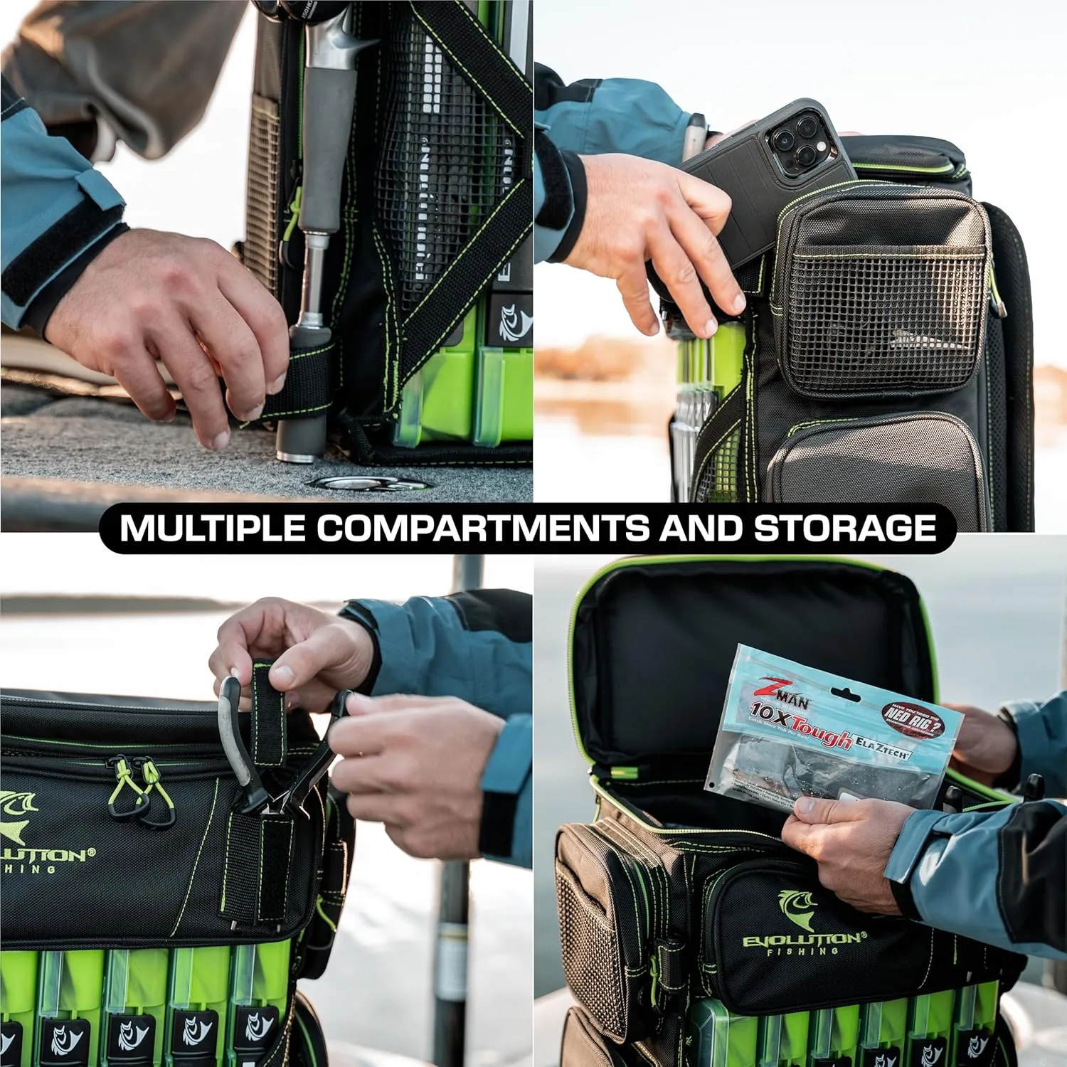 EVOLUTION OUTDOOR Evolution Fishing Drift Series 3600 Tackle Backpack