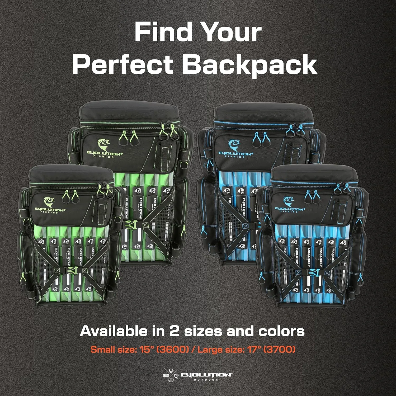 EVOLUTION OUTDOOR Evolution Fishing Drift Series 3600 Tackle Backpack