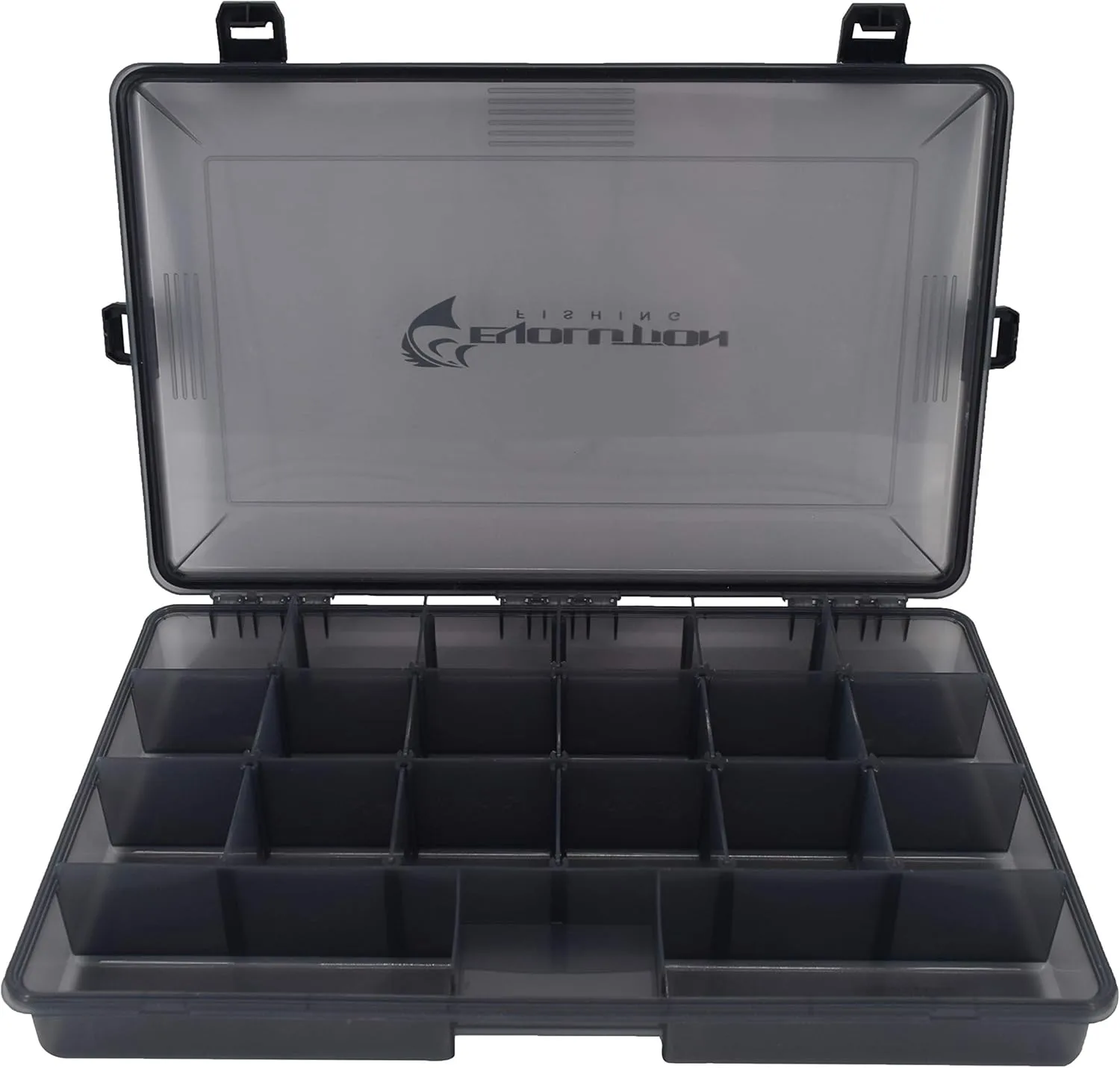 EVOLUTION OUTDOOR 4-Latch Waterproof Tackle Tray