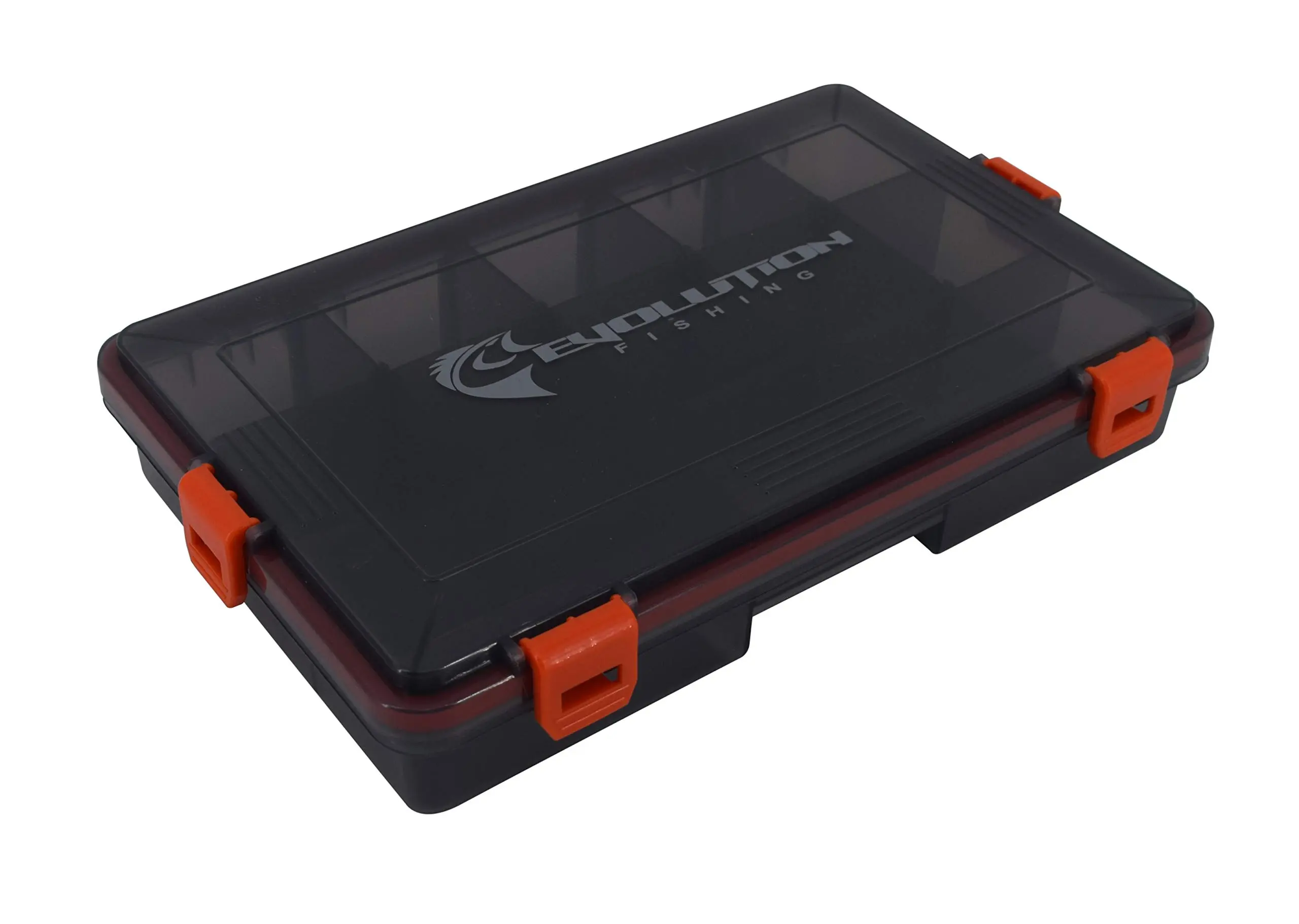 EVOLUTION OUTDOOR Waterproof 4-Latch Fishing Tackle Tray