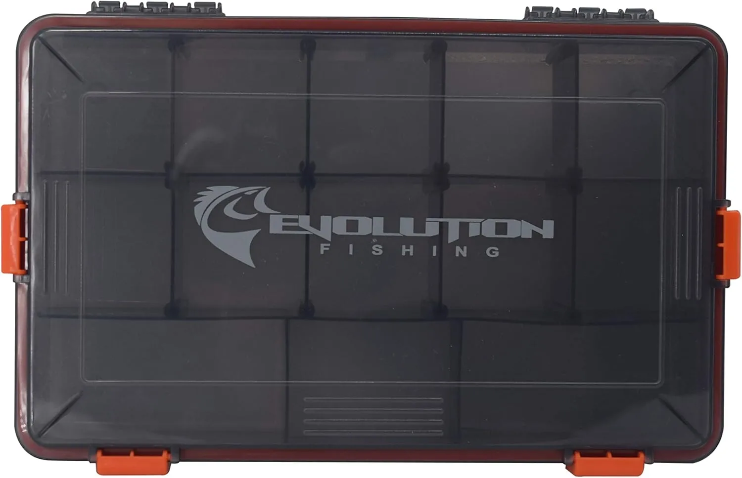 EVOLUTION OUTDOOR Waterproof 4-Latch Fishing Tackle Tray