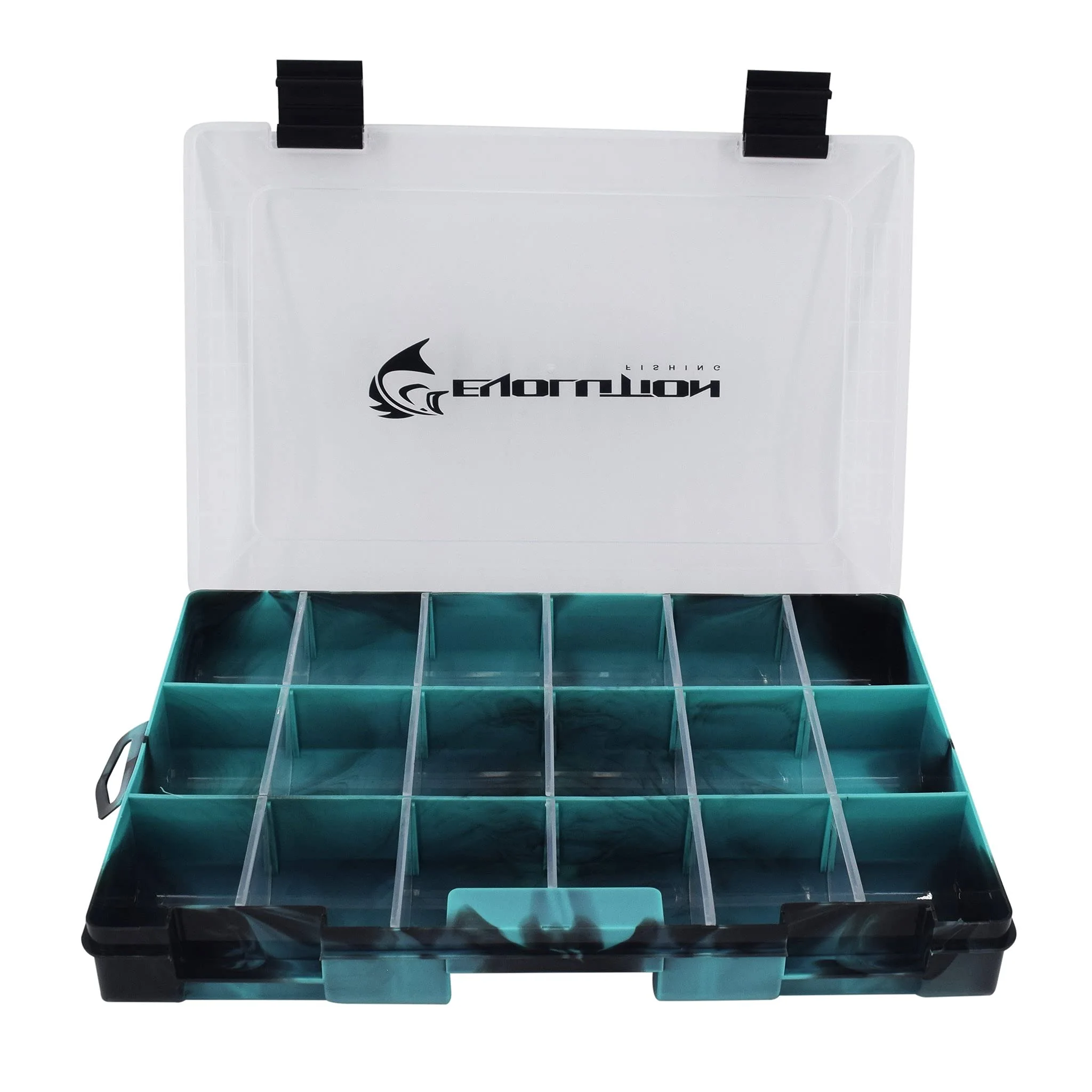 Evolution Outdoor 3600 Drift Series Fishing Tackle Tray – Colored Tackle Box Organizer with Removable - 2 Latch Closure