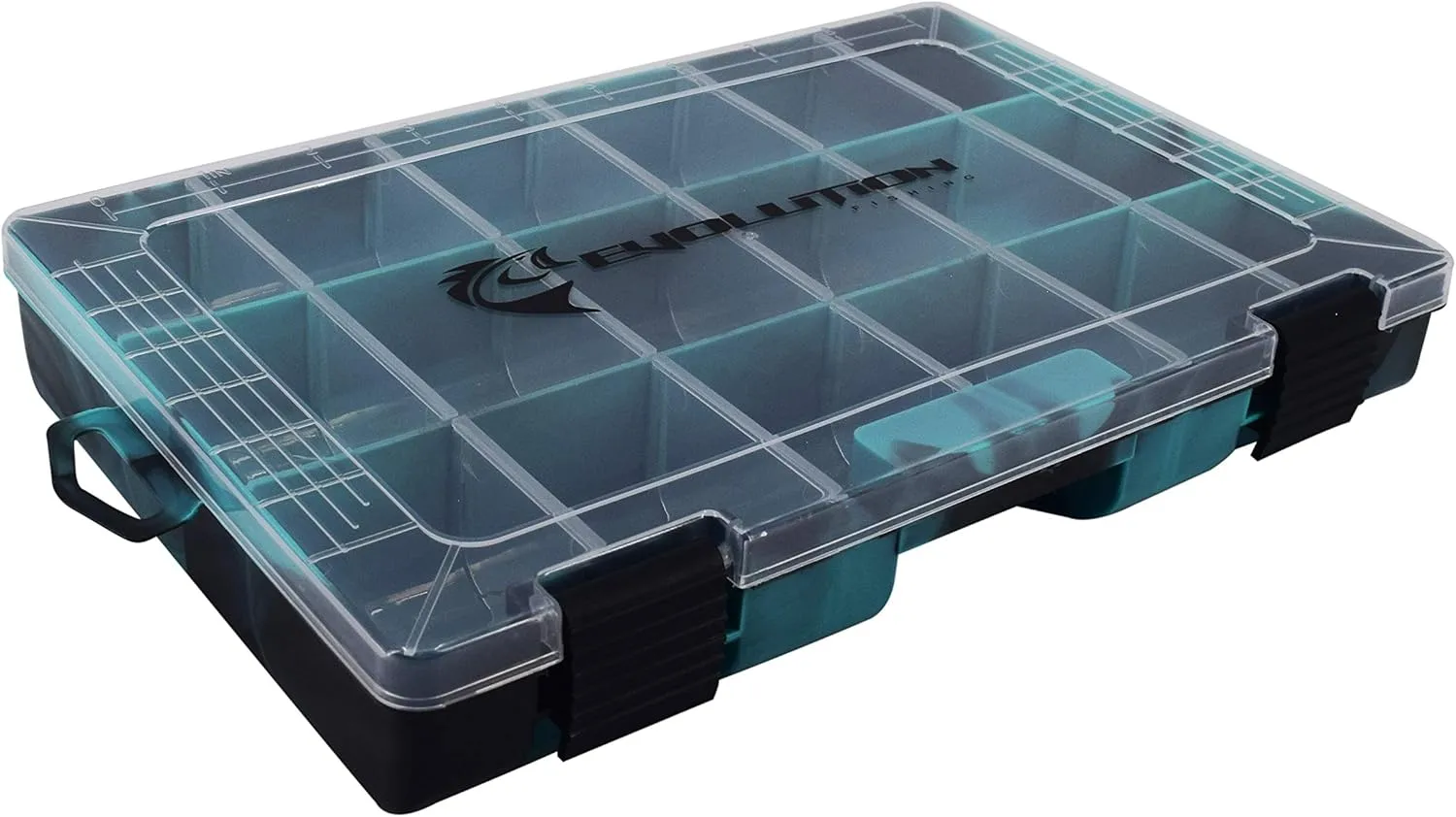 Evolution Outdoor 3600 Drift Series Fishing Tackle Tray – Colored Tackle Box Organizer with Removable - 2 Latch Closure