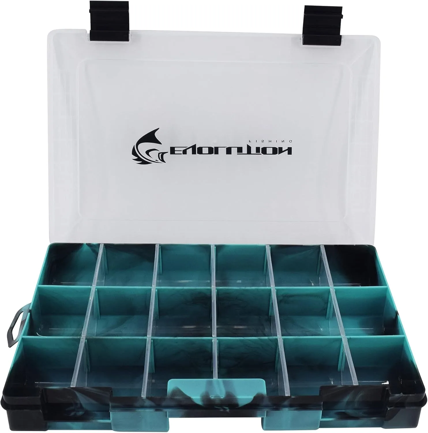 Evolution Outdoor 3600 Drift Series Fishing Tackle Tray – Colored Tackle Box Organizer with Removable - 2 Latch Closure