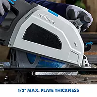Evolution S210CCS Metal Cutting Circular Saw | 8-1/4" Blade | Cuts Steel Clean & Cool | Adjustable 3" Depth | Chip Collector