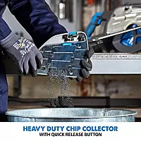 Evolution S210CCS Metal Cutting Circular Saw | 8-1/4" Blade | Cuts Steel Clean & Cool | Adjustable 3" Depth | Chip Collector