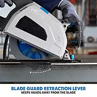 Evolution S210CCS Metal Cutting Circular Saw | 8-1/4" Blade | Cuts Steel Clean & Cool | Adjustable 3" Depth | Chip Collector