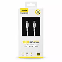 PAVAREAL Q37CTC 100W Silicone Data Cable (USB-C to USB-C, 1m)